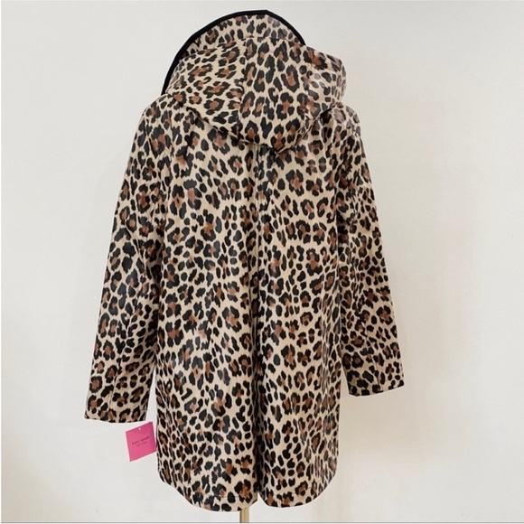 Kate Spade leopard animal print raincoat NWT - Picture 6 of 10
